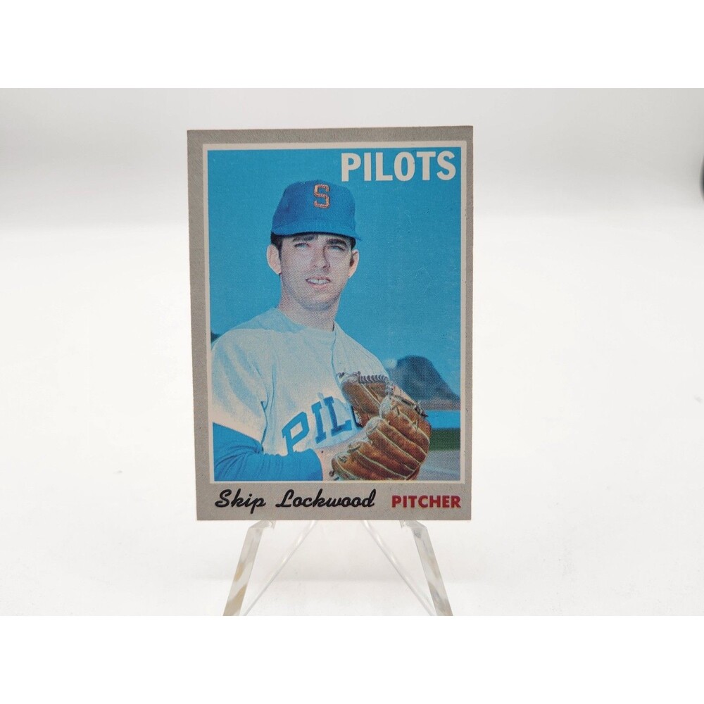 Vintage 1970 Topps #499 Skip Lockwood Seattle Pilots MLB Excellent To Near Mint